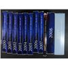 Image 1 : 10 YEARS of U.S. PROOF SETS - 2000 thru 2009 - ALL ORIGINAL PACKAGING