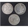 Image 1 : 3 MORGAN DOLLARS 1879-S, 92-O, 96-S