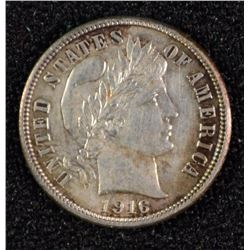 1916-S BARBER DIME CH BU