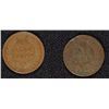 Image 2 : INDIAN CENTS: 1871 G (PITS), 1873 VG