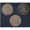 Image 1 : SET of ( 3 ) FLYING EAGLE CENTS; 1857 VF LITTLE DARK,  '58 LL VF Scratch REV  &
