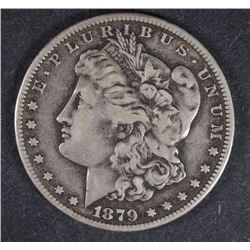 1879 CC MORGAN SILVER DOLLAR VF KEY DATE "CLEAR CC"