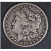 Image 1 : 1879 CC MORGAN SILVER DOLLAR VF KEY DATE "CLEAR CC"