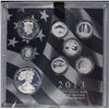 Image 1 : 2013 US Mint Limited Edition Silver Proof Set, 8 Silver Coins, Mint Pkg & COA