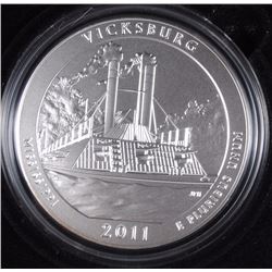 2011 America the Beautiful 5oz Silver Coin Vicksburg National Military Park