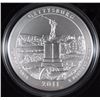 Image 1 : 2011 America the Beautiful 5oz SILVER UNC COIN - GETTYSBURG NATL MILITARY PARK