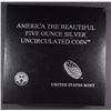 Image 3 : 2011 America the Beautiful 5oz SILVER UNC COIN - GETTYSBURG NATL MILITARY PARK