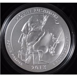 2013 America the Beautiful 5oz Silver Coin Mount Rushmore National Memorial
