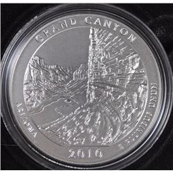 2010 America the Beautiful 5oz SILVER UNC COIN- GRAND CANYON, AZ