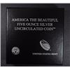 Image 3 : 2010 America the Beautiful 5oz SILVER UNC COIN- GRAND CANYON, AZ