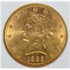 Image 2 : 1895 $10 GOLD LIBERTY HEAD EAGLE PCSS CH BU+