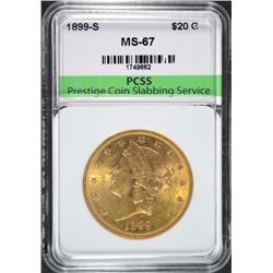 1899-S $20 LIBERTY HEAD GOLD EAGLE PCSS SUPERB GEM