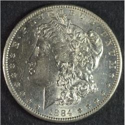 1884-S MORGAN DOLLAR AU / BU