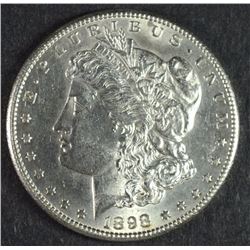 1898-S MORGAN DOLLAR CHOICE BU++ FLASHY