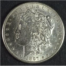 1897-S MORGAN DOLLAR CHOICE BU