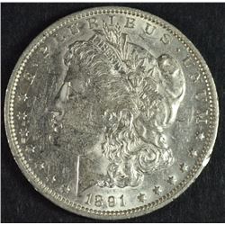 1891-O MORGAN DOLLAR AU / BU