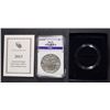 Image 1 : 2013-W BURNISHED AMERICAN SILVER EAGLE ICGA PERFECT GEM BU, WITH ORIG BOX/COA