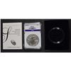 Image 1 : 2015-W BURNISHED AMERICAN SILVER EAGLE ICGA PERFECT GEM BU, WITH ORIG BOX/COA