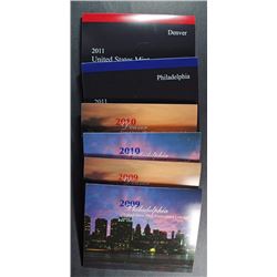 2009, 2010 & 2011 U.S. MINT UNCIRCULATED SETS IN NICE ORIGINAL PACKAGING