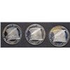 Image 1 : ( 3 ) 1987 PROOF CONSTITUTION COMMEMORATIVE SILVER DOLLARS ( COINS ONLY )