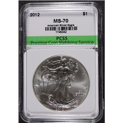 2012 AMERICAN SILVER EAGLE, PCSS PERFECT GEM BU