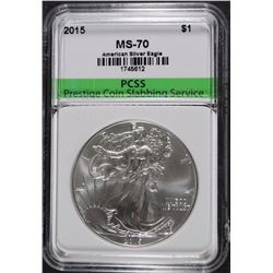 2015 AMERICAN SILVER EAGLE, PCSS PERFECT GEM BU