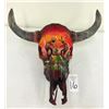 Image 2 : Hand Painted Cow Skull