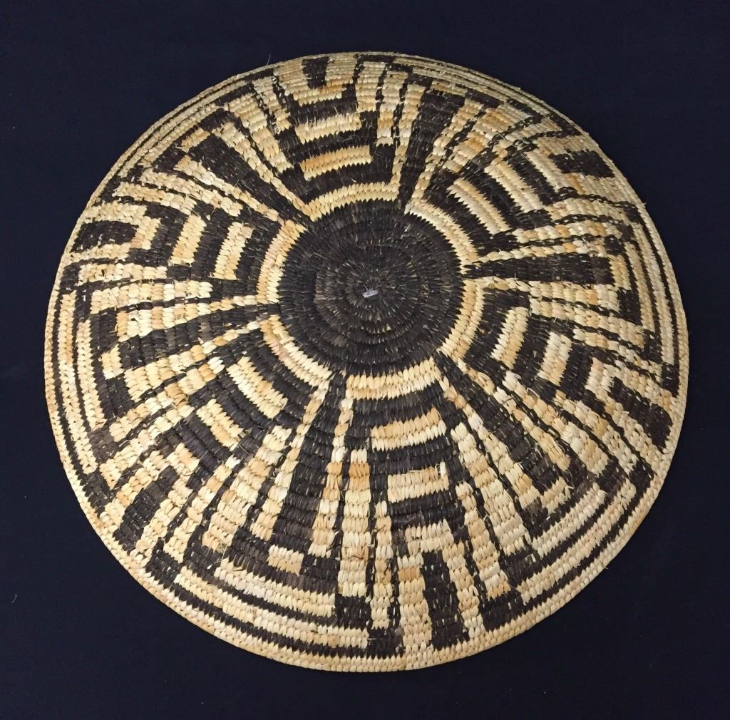 Vintage Tohono O’odham Squash Blossom Basket