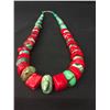 Image 2 : Chunky Coral and Turquoise Necklace