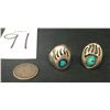 Image 2 : 2 Navajo Shadowbox Bear Paw Rings
