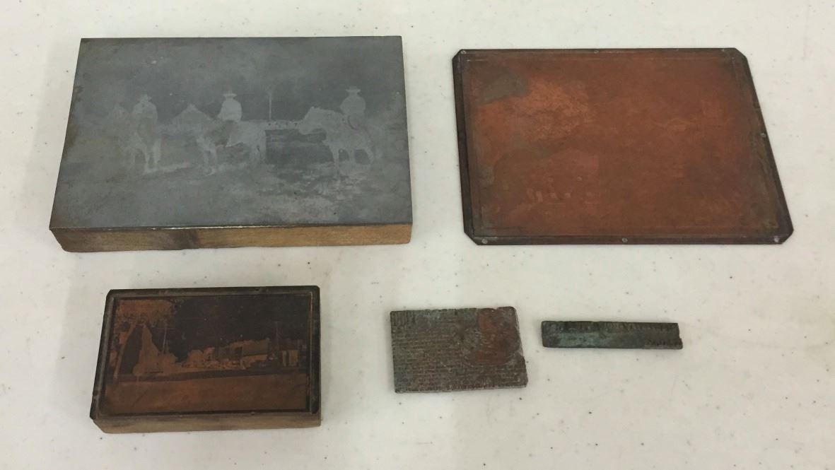 Group of Copper Etching Printing Plates