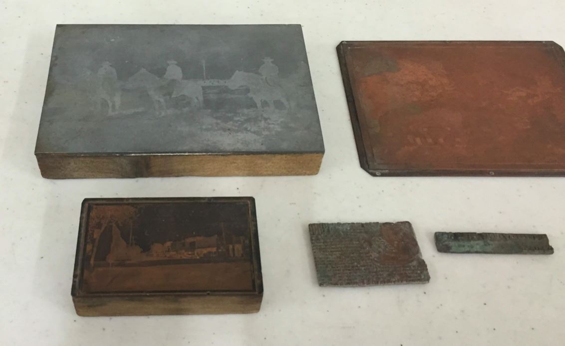 Group of Copper Etching Printing Plates