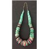 Image 1 : Chunky Turquoise & Purple Spiny Necklace -Vintage