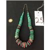 Image 2 : Chunky Turquoise & Purple Spiny Necklace -Vintage