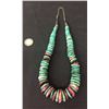 Image 3 : Chunky Turquoise & Purple Spiny Necklace -Vintage