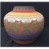 Image 1 : Large Colorful Navajo Incised Pot – Signed