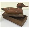 Image 6 : Vintage Duck Decoy Box and Coin bank