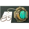 Image 2 : Turquoise and Bear Claw Cuff Bracelet – Circa 1970s.