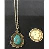 Image 3 : Turquoise and Sterling Navajo Necklace