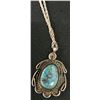 Image 7 : Turquoise and Sterling Navajo Necklace
