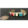 Image 3 : Navajo Mosaic Inlay Bracelet – Tim Bedah