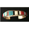 Image 8 : Navajo Mosaic Inlay Bracelet – Tim Bedah