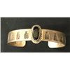 Image 8 : Vintage Sterling and Onyx Navajo Bracelet – Signed
