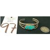 Image 2 : Vintage Navajo Bracelet -Sterling and Turquoise