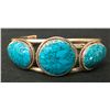 Image 1 : Vintage Sterling and Turquoise Cuff Bracelet