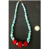 Image 3 : Chunky Coral and Turquoise Nugget Necklace