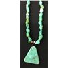 Image 1 : Turquoise Nugget Necklace With Pendant