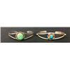 Image 1 : Pair of Sterling and Turquoise Bracelets – Navajo