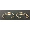 Image 5 : Pair of Sterling and Turquoise Bracelets – Navajo