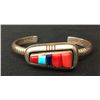 Image 1 : Sterling and Cobblestone Inlay Bracelet – Navajo